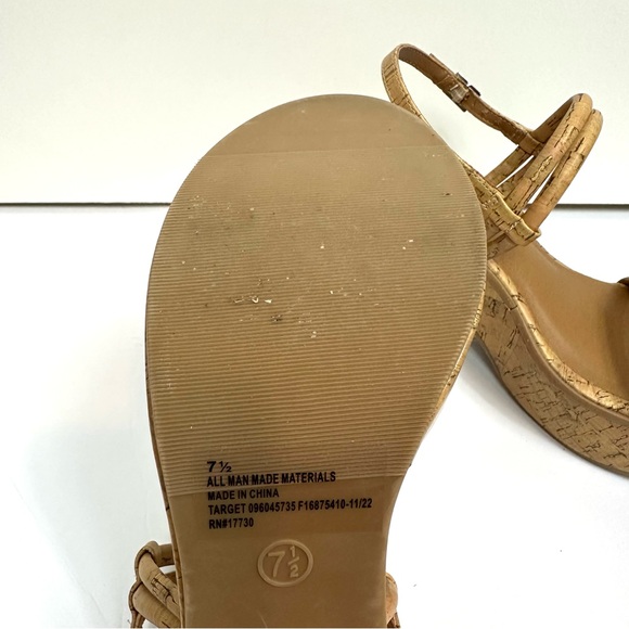 Universal Thread Women’s Cork Chunky Retro Boho Platform Heels Size 7.5 - Picture 4 of 8